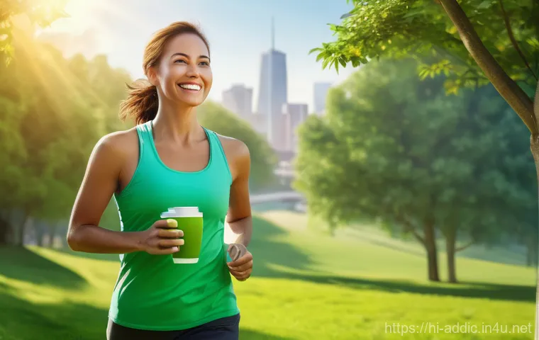 니코틴 중독 치료 전후 변화 - **Prompt 1: Rejuvenated Health and Vitality**
    "A vibrant, ultra-realistic digital painting depic...