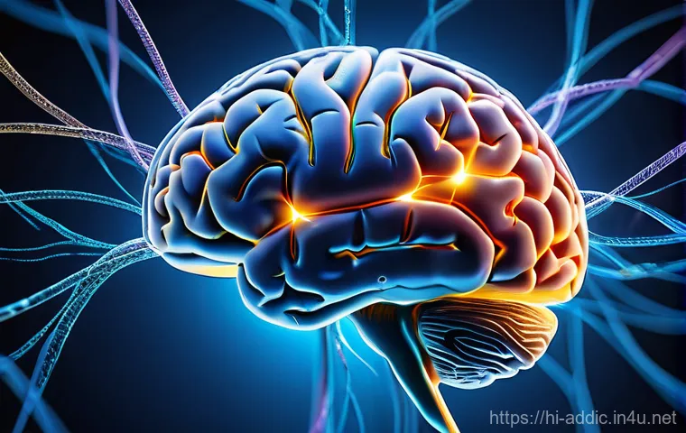 알콜중독의 뇌 과학 - Image Prompt 1: The Dopamine Rush and the Reward Pathway**